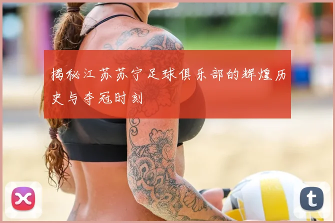 揭秘江苏苏宁足球俱乐部的辉煌历史与夺冠时刻